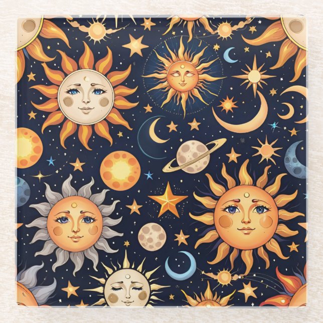 Astrology Glass Coaster (Front)