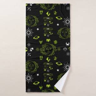 Astrology Home Decor Print Bath Towel