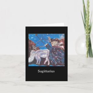 Astrology Horoscope Sagittarius Card
