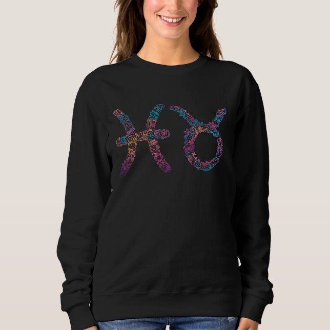 Astrology Horoscope Zodiac Signs Gemini and Taurus Sweatshirt (Front)