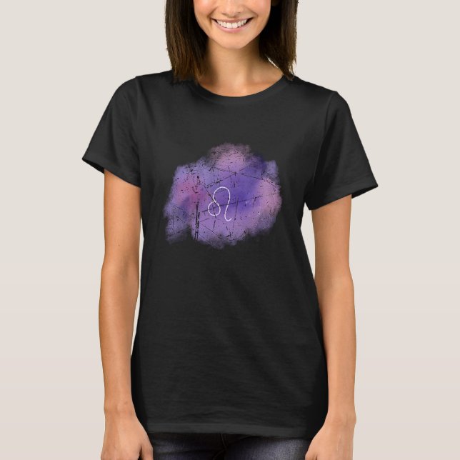 Astrology Leo Zodiac Sign Birth Symbol Men Women T-Shirt (Front)