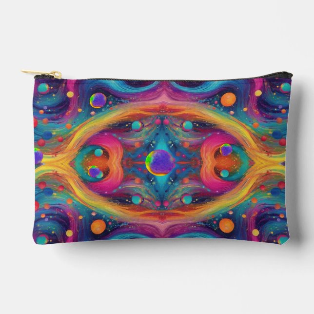 Astrology planet space galaxy universe  accessory pouch (Front)