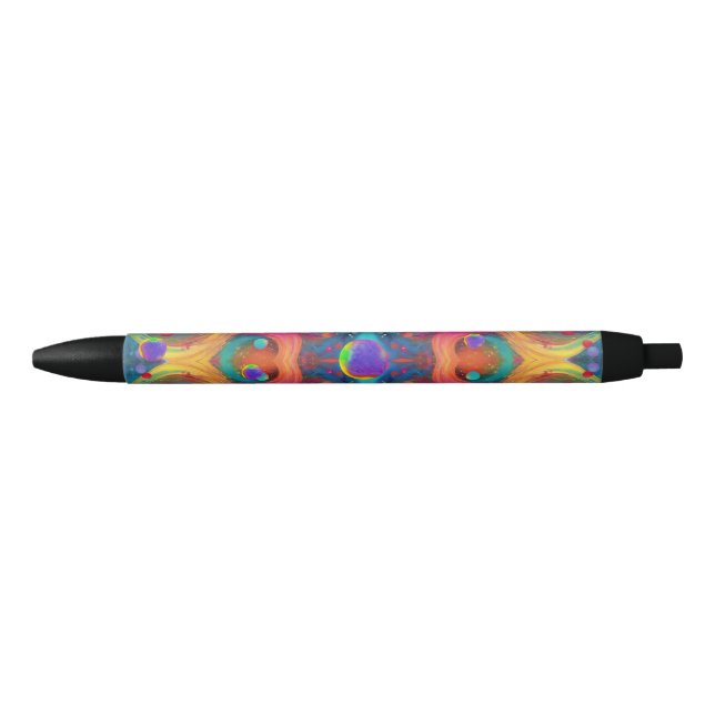 Astrology planet space galaxy universe  black ink pen (Front)