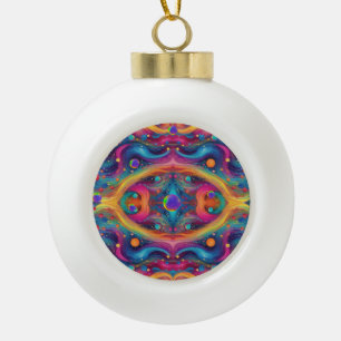 Astrology planet space galaxy universe ceramic ball christmas ornament