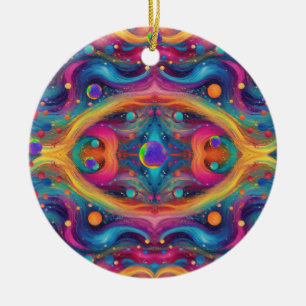 Astrology planet space galaxy universe ceramic ornament