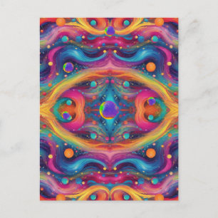 Astrology planet space galaxy universe  postcard