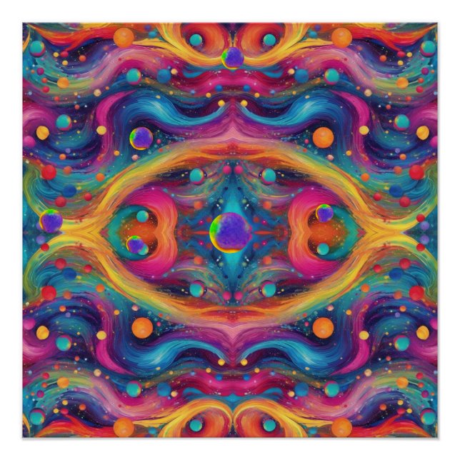 Astrology planet space galaxy universe  poster (Front)