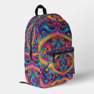 Astrology planet space galaxy universe printed backpack