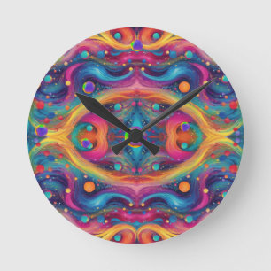 Astrology planet space galaxy universe round clock