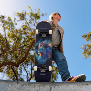 Astrology Skateboard with Leo Symbol