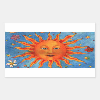 Astrology Sun Rectangular Sticker