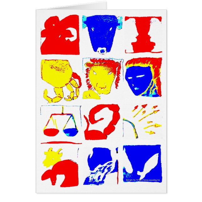 Astrology Symbols Card (Front)