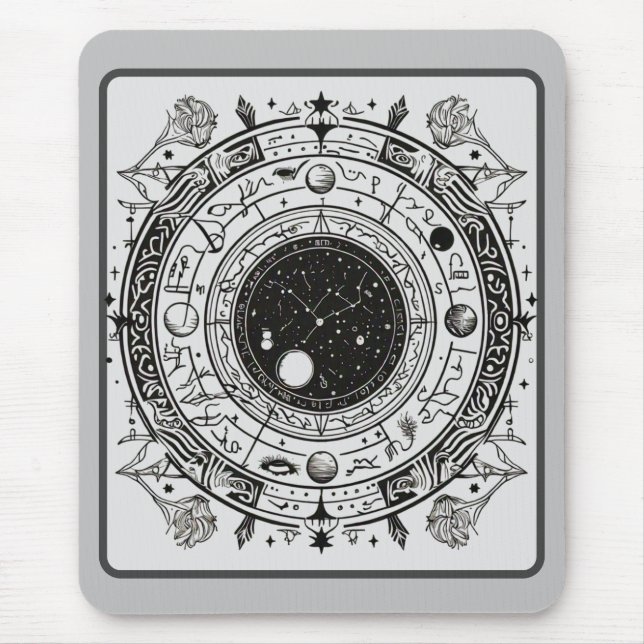 Astrology Unveiled: Celestial Patterns and Signs Mouse Pad (Front)