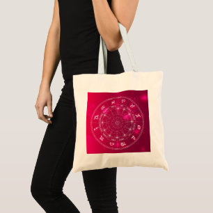 Astrology wheel Star signs Tote Bag