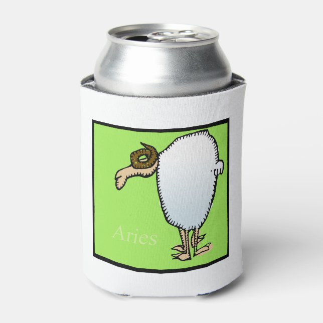 Astrology Zodiac Aries Sign Birthday Can Cooler (Can Front)