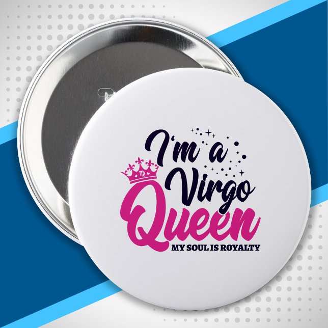 Astrology Zodiac August & September Birthday Virgo 10 Cm Round Badge (Creator Uploaded)