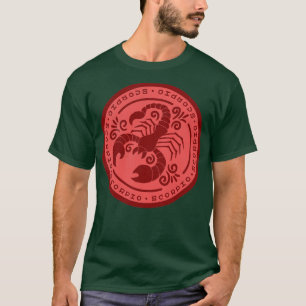 Astrology Zodiac Badge Scorpio Sign Tshirt