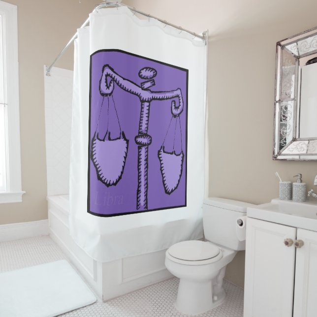 Astrology Zodiac Cancer Sign Birthday Shower C Sho Shower Curtain (In Situ)