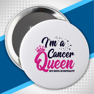Astrology Zodiac - June July Birthday Cancer Queen 10 Cm Round Badge