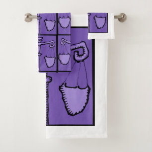 Astrology Zodiac Libra Sign Birthday Bath T Towel Set