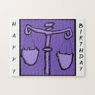 Astrology Zodiac Libra Sign Birthday Puzzle
