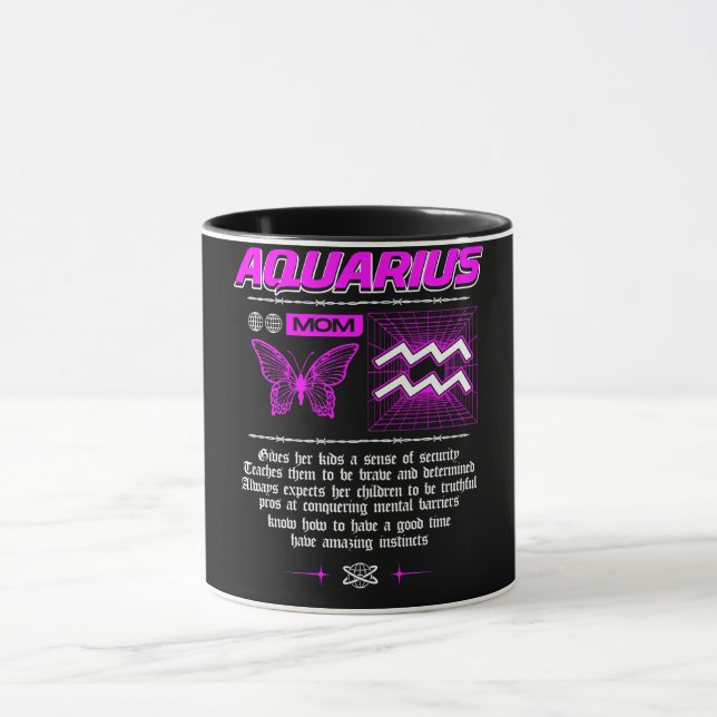 Astrology/ Zodiac Sign//Aquarius Mug (Center)