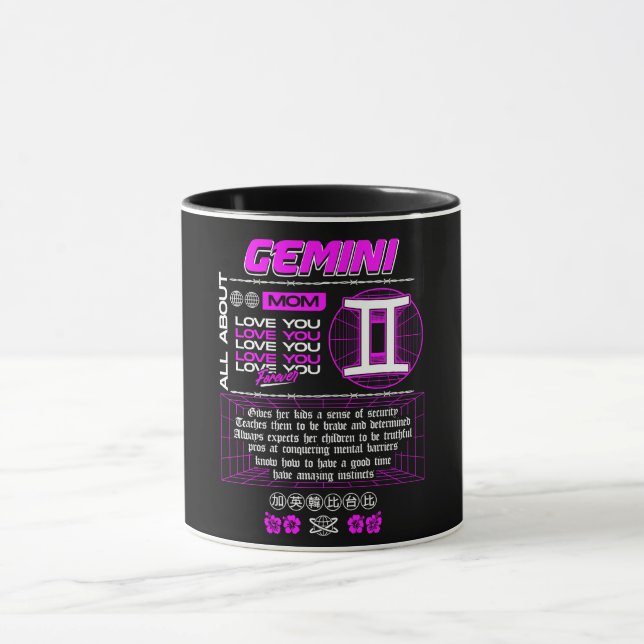 Astrology/ Zodiac Sign//Gemini Mug (Center)