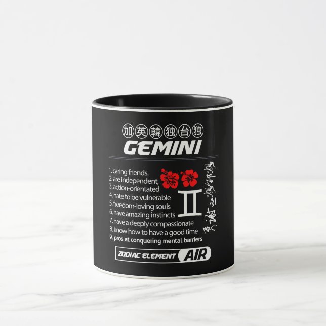Astrology/ Zodiac Sign/Gemini Mug (Center)
