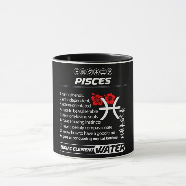 Astrology/ Zodiac Sign/Pisces Mug (Center)