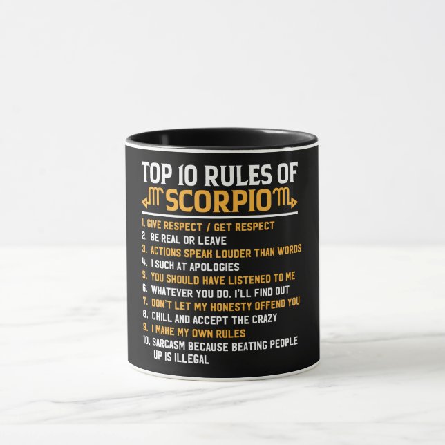 Astrology/ Zodiac Sign//Scorpio Mug (Center)