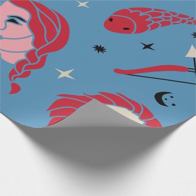 Astrology Zodiac Wrapping Paper (Corner)