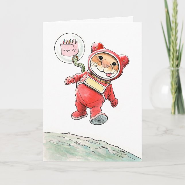 AstroMouse Birthday Card (Front)