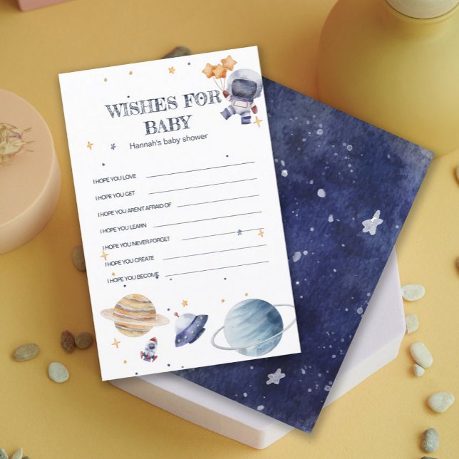 Astronaunt Rocketship Baby Shower Baby Bingo Game (Astronaunt Rocketship Baby Shower Baby Bingo Game)