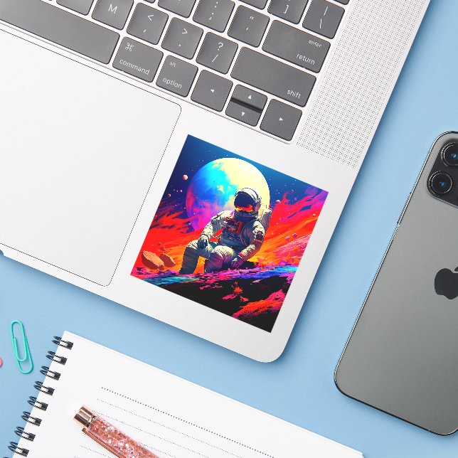 Astronaut (Laptop w/ iPhone)