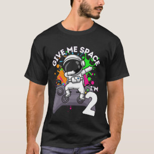 Astronaut 2nd Birthday Video Gaming Space Loving T-Shirt