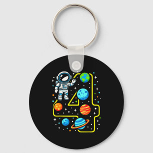Astronaut 4th Birthday Party 4 Year Old Boy Girl O Key Ring