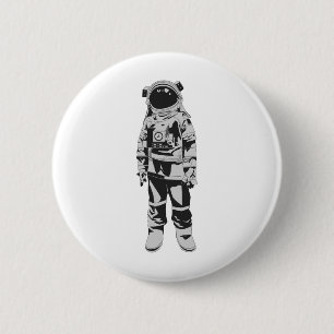 Astronaut 6 Cm Round Badge