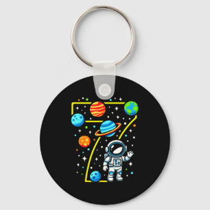 Astronaut 7th Birthday Party 7 Year Old Boy Girl O Key Ring