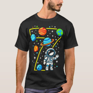 Astronaut 7th Birthday Party 7 Year Old Boy Girl O T-Shirt