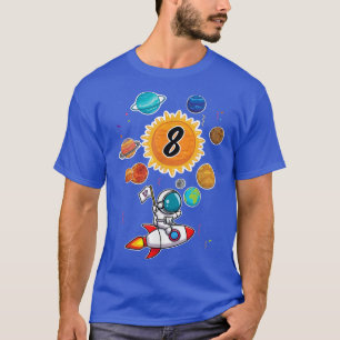Astronaut 8th Birthday 8 Years Old 2014 Cute Boy  T-Shirt