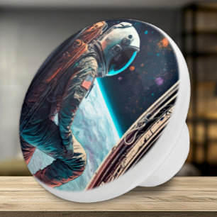 Astronaut Adventure Ceramic Knob
