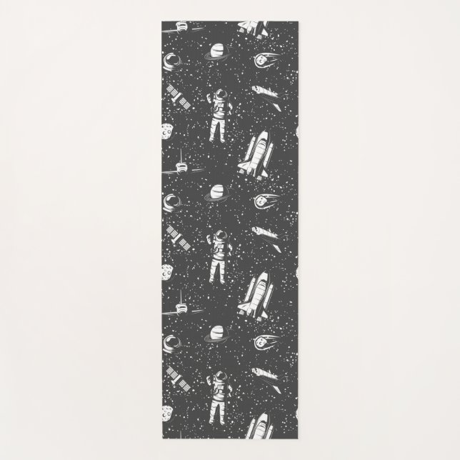 Astronaut aerospace pattern yoga mat (Front)