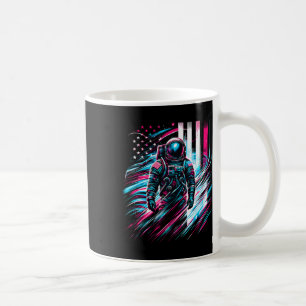 Astronaut America Usa Flag 4th Of July Coffee Mug