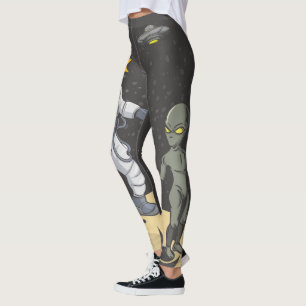 Astronaut and alien leggings