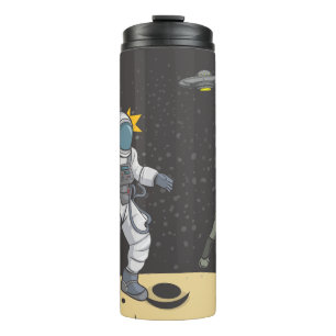 Astronaut and alien thermal tumbler