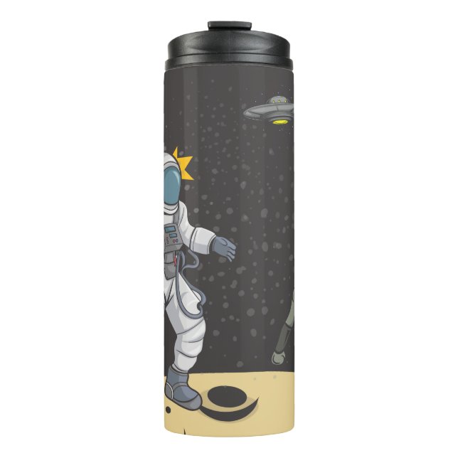 Astronaut and alien     thermal tumbler (Front)
