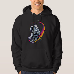 Astronaut and Skateboard Hoodie