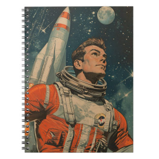 Astronaut Art Astronaut Gallery Art Vintage Art As Notebook