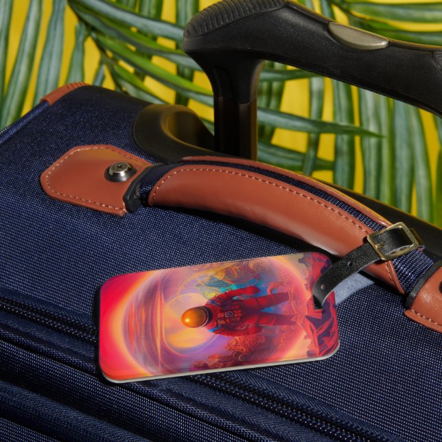 Astronaut Art  Luggage Tag (Front Insitu 3)