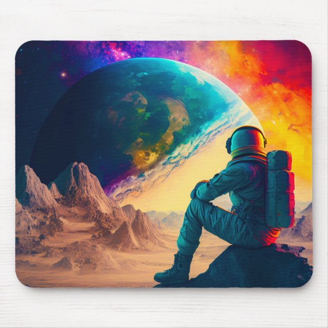 Astronaut Art Mouse Pad (Front)